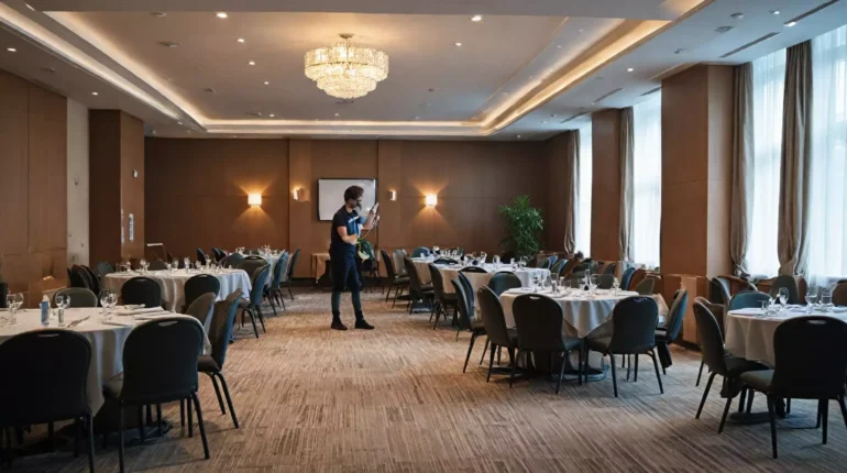 Sprzątanie after-event: obsługa konferencji i bankietów w hotelach Warszawy